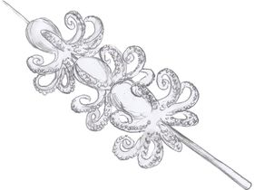 溺れかけたブラッドリーにリンダはタコの串焼きを差し出す。しかし……。