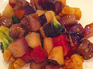 信玄鶏と三浦の野菜の炒め物