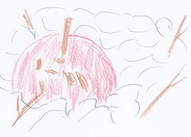 氷の上のリンゴ