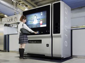 デジタルサイネージを活用したJR東日本ウォータービジネスの“次世代自動販売機”